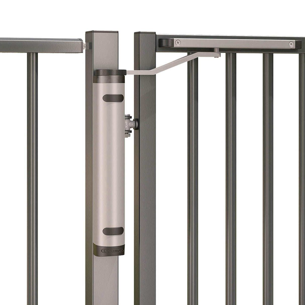 Locinox VERTICLOSE-2-ZILV Cierrapuertas Ajustable Verticlose 2 ángulo de Apertura 90°/180° Plata, Aluminio Plateado, Aluminium silberfärbig