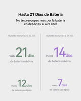 HUAWEI Watch GT 6 41mm GPS Smartwatch, AMOLED Pantalla Táctil, hasta 14 Días de Autonomía, NFC,Ciclismo,100+Modos Deportivos, iOS Android Compatible, Monitoreo de Salud, Emotional Wellbeing, Lila