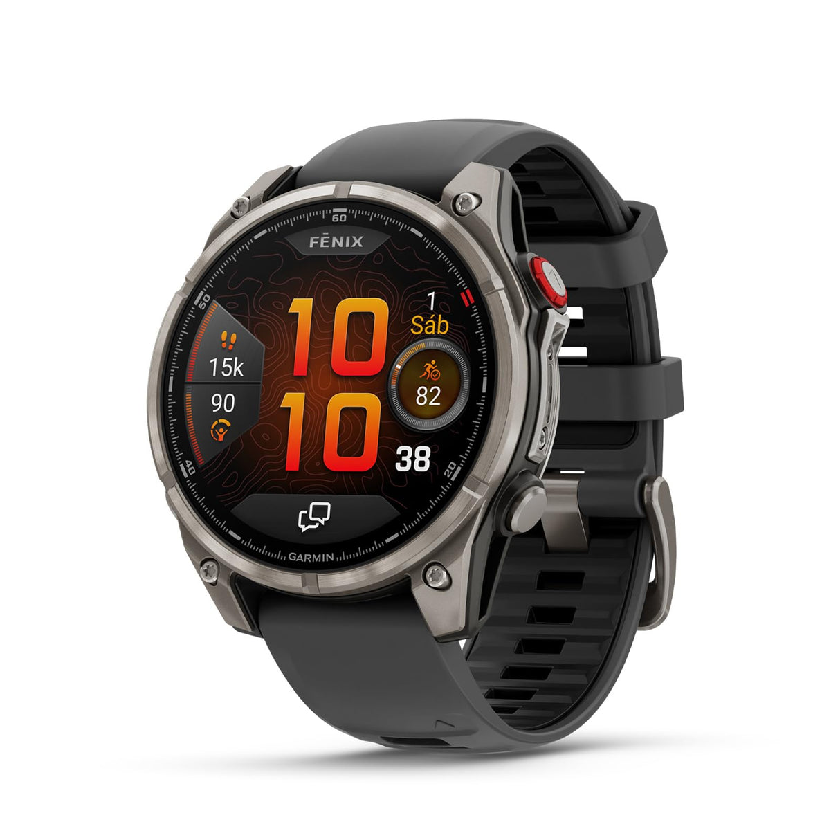 Garmin fēnix 8 Pro Zafiro, 47mm, Smartwatch Premium GPS Multideporte, Conectividad Satelital y LTE, Pantalla táctil AMOLED, Altavoz y micrófono Integrados, Mapas y hasta 15 días de autonomía, Grafito