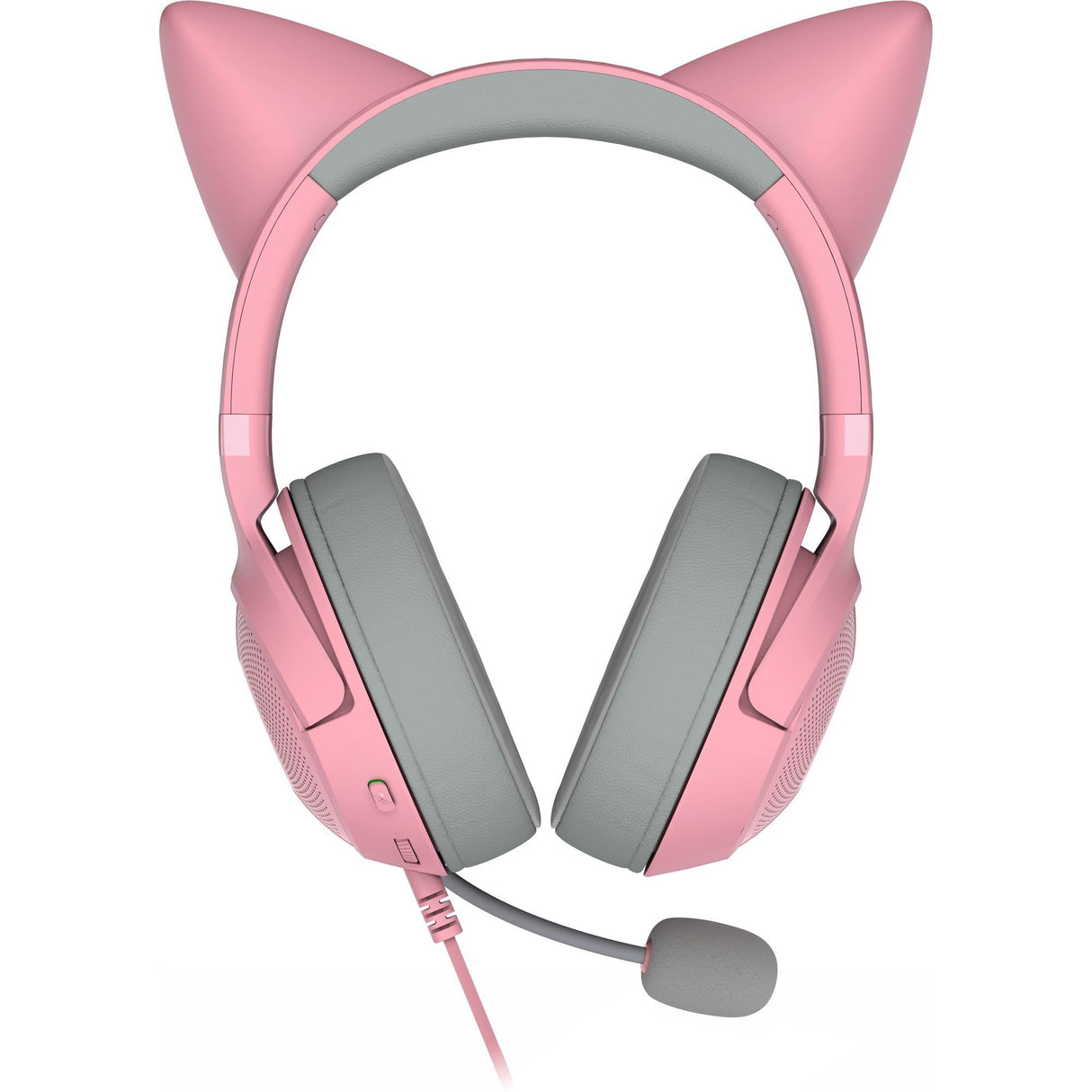 Razer Kraken Kitty V2 - Auriculares RGB por Cable con Orejas de Gatito (Iluminación reactiva al Streaming, Micrófono cardioide HyperClear, Diafragmas de 40 mm Triforce, Sonido Envolvente 7.1) Quartz