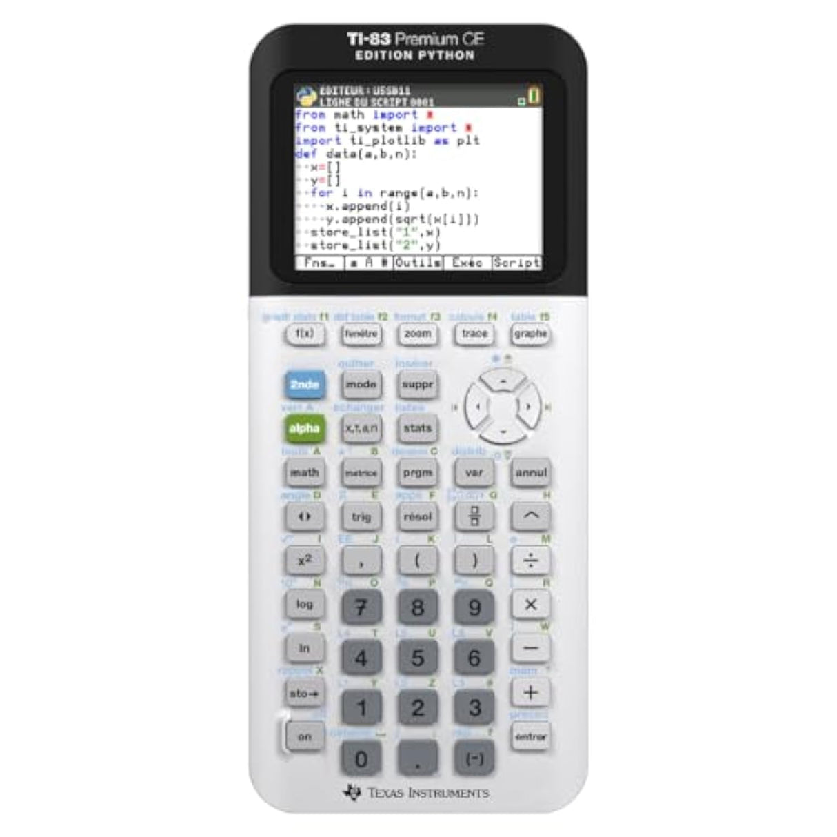 Texas Instruments TI-83 Premium CE Python - Calculadora científica color