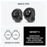 Garmin Instinct E, Reloj Inteligente con GPS, 45 mm, Resistente al Agua, Aplicaciones Deportivas integradas, Monitorización de la Salud, Notificaciones Inteligentes, Negro