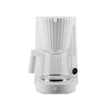 Alessi Plissé MDL14 W - Máquina para Café Filtrado de Diseño, Función Automática de Arranqueen, en Resina Termoplástica, Enchufe Europeo, 1100 W, 150 cl, Blanco