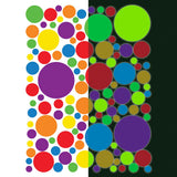 Ambiance - Adhesivo decorativo para pared (80 x 60 cm), diseño de puntos multicolor