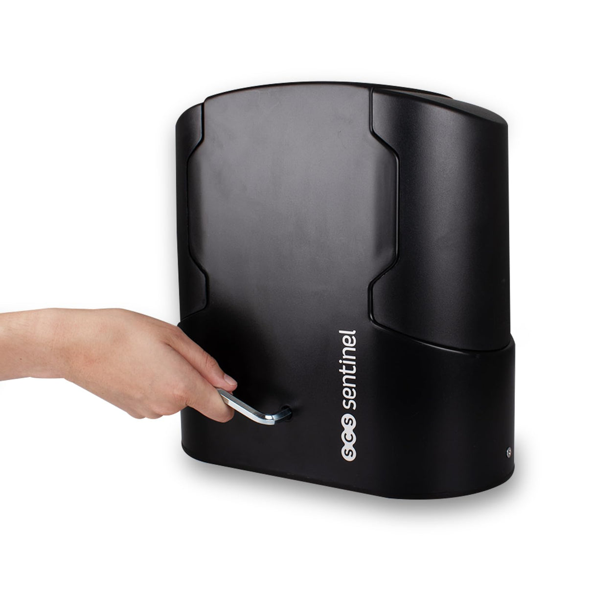 SCS Sentinel, MCO0124, Operador de Puerta corredera 24V, 2 mandos a Distancia, Cremalleras y luz Intermitente, Longitud de Puerta 5 Metros y Peso máximo 400 kg, SimplyOpen 3