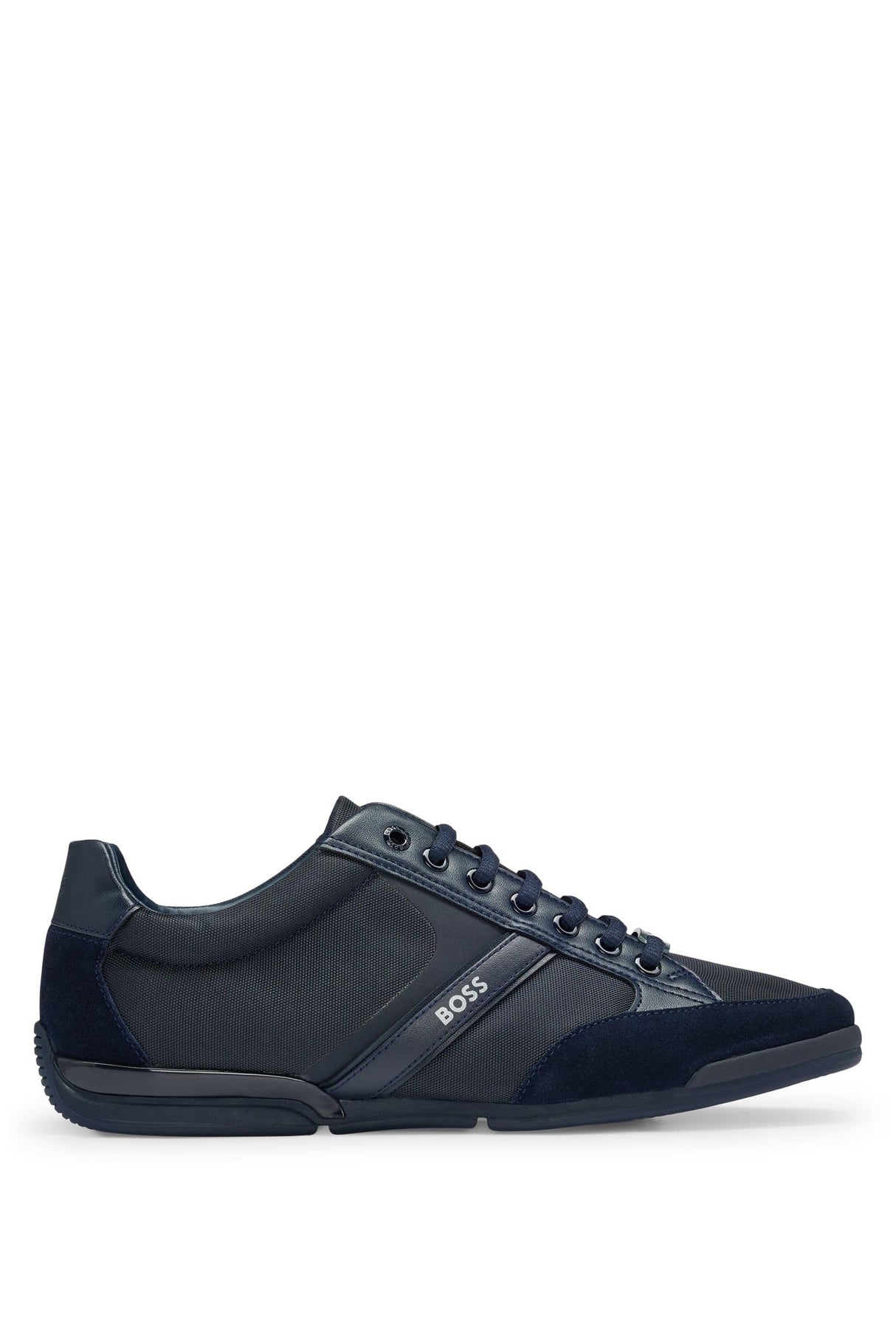 BOSS Hombres Saturn_Lowp_MX A_N Sneaker Azul 44 EU