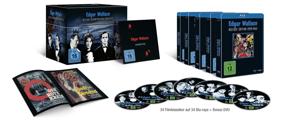 Edgar Wallace - Gesamtedition (1959-1972) (+ Bonus-DVD) [Blu-ray]