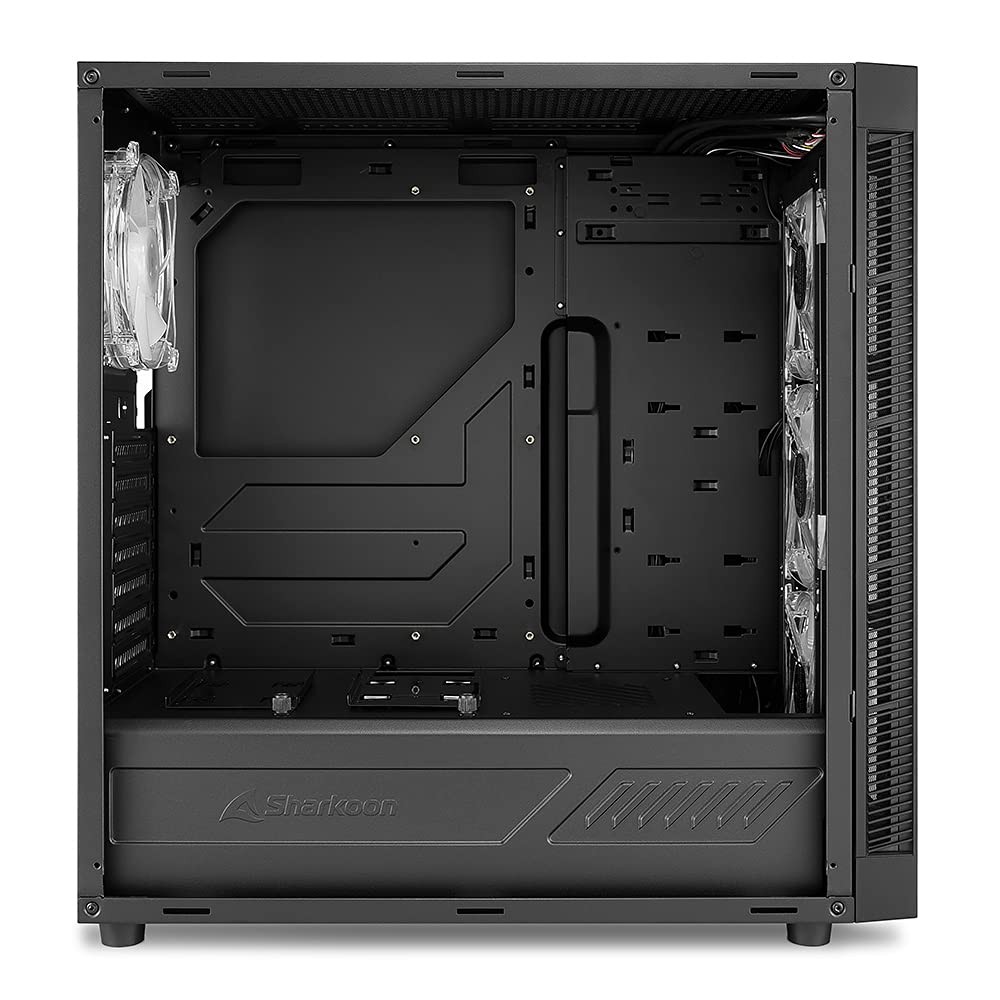 Sharkoon TG6M RGB - Caja de Ordenador, PC Gaming, Semitorre ATX, Negro