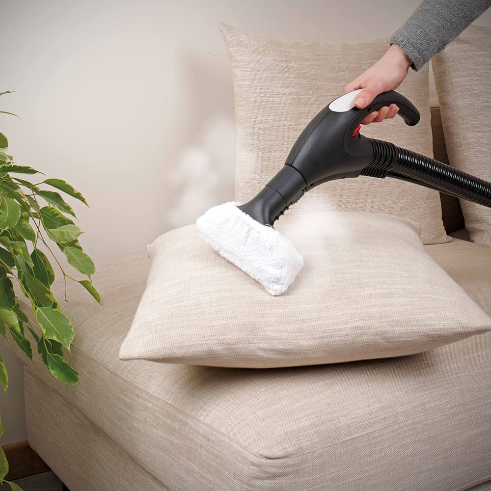 Polti Vaporetto Lecoaspira FAV50 Multifloor, Limpiador a Vapor y Aspirador con Filtro de Agua, Potencia Total 2450 W, Presión de la Caldera 5 Bar, 15 Accesorios Incluidos, Blanco y Rojo