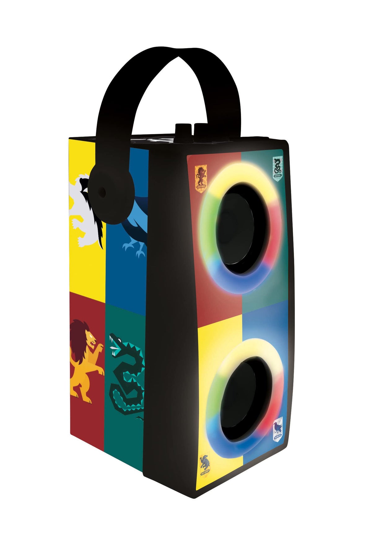 LEXIBOOK, Harry Potter, Altavoz Luminoso Bluetooth portátil con micrófono, Efectos de luz, Karaoke, Inalámbrico, USB, Tarjeta SD, Batería Recargable, BTP180HPZ