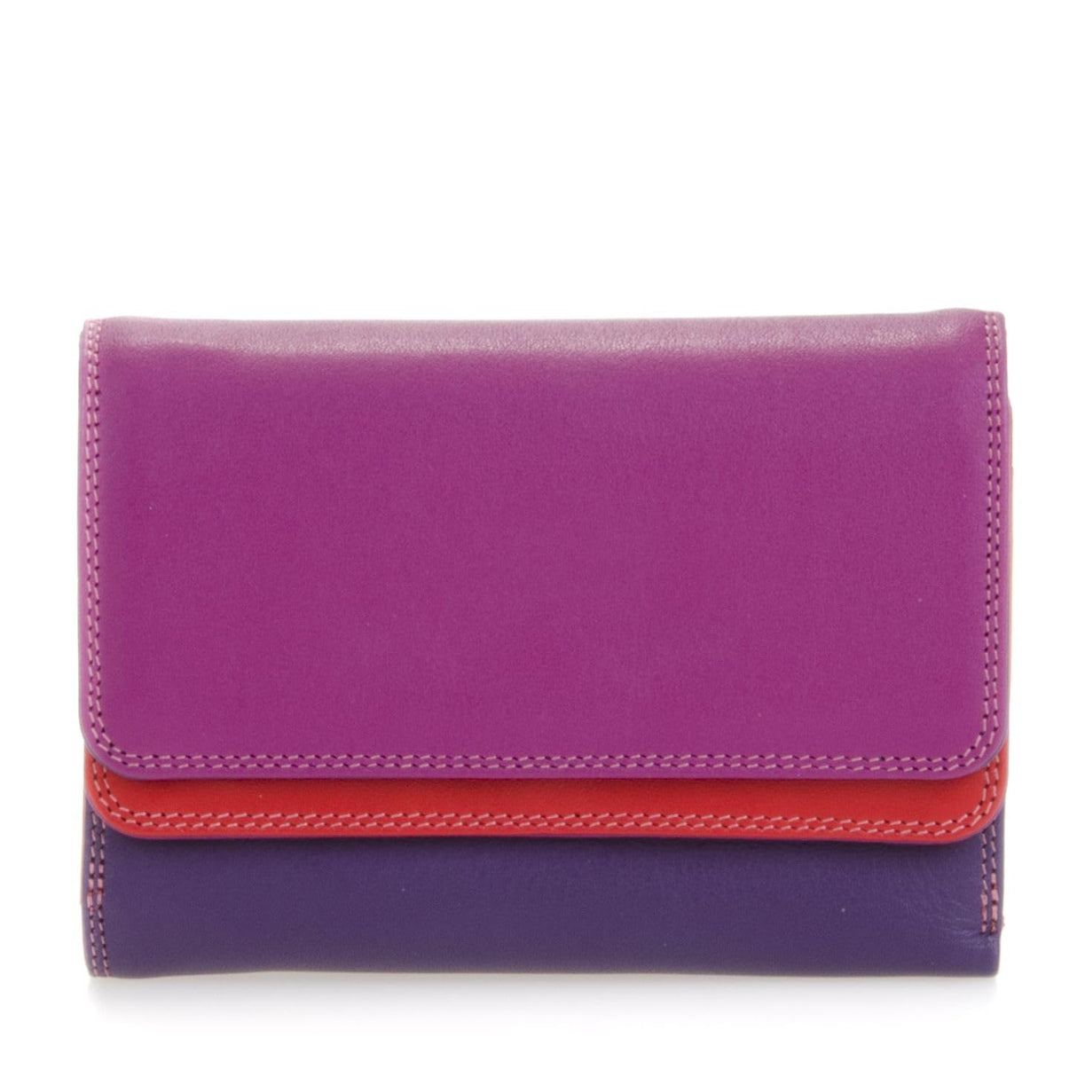 mywalit billetereo Monedero de Piel para Mujer Double Flap Purse/Wallet - 250-75 - Sangria Multi