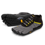 Vibram V-Trek, Zapatillas Mujer, Negro/Gris/Citronelle, 36 EU