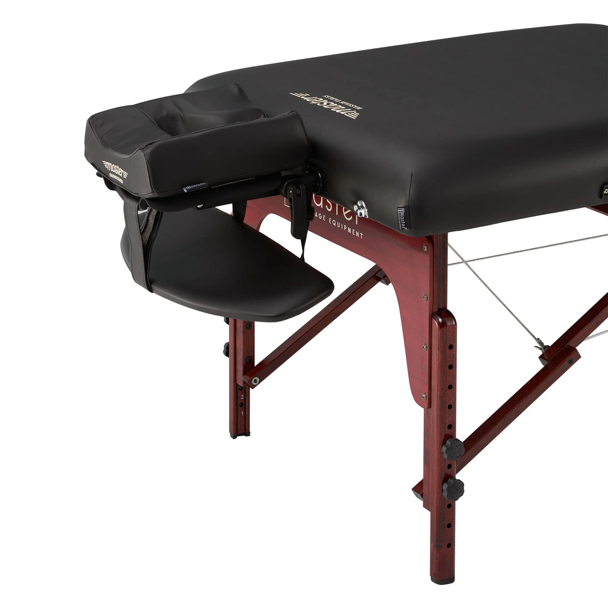 Master Massage Therma Top Mobil - Tumbona de masaje, calefactable, plegable, madera, 71 cm, color negro