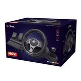 Trust GXT 289 Movi Volante de Carreras PC, Xbox Series X/S, PS4, Nintendo Switch, con Pedales, Levas de Cambio, Palanca de Cambios, Vibración, Racing/Farming Simulator / F1 / Gran Turismo