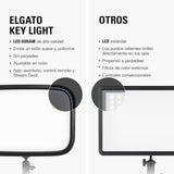 Elgato Key Light - Luz profesional de estudio de 2800 lúmenes, con soporte de escritorio para streaming, grabación y videoconferencia, temperatura y brillo ajustables con app en Mac, PC, iOS, Android