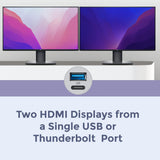 SoNNeT DisplayLink Dual 4K HDMI 2.0 Adapter for M1 Macs