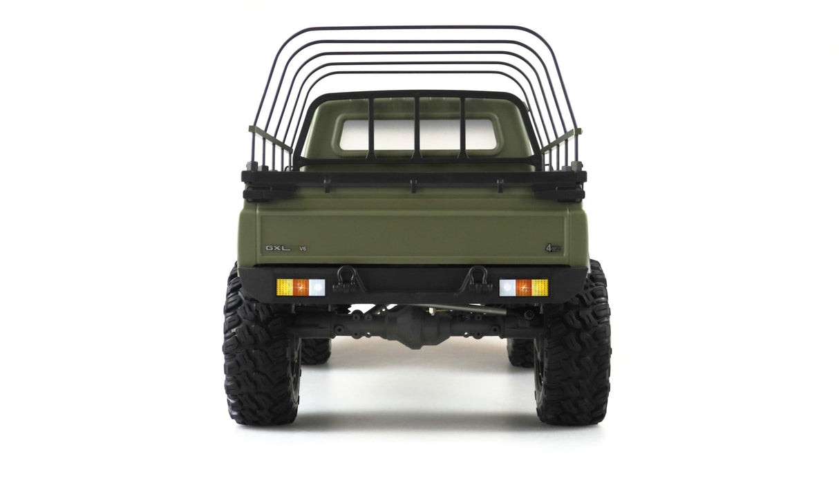 Amewi AMXRock RCX8BS Scale Crawler Pick-Up 1:8, RTR Verde Mate Cepillado 1:8 RC Modelo de Coche eléctrico RTR