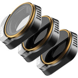 PolarPro - dji Mini 3 Pro - Vivid - ND8/PL + ND16/PL + ND32/PL (3-Pack) - Ultra-Lightweight Aluminum - Precisely Engineered - Horizontal and Vertical Shooting Modes - Color Neutrality