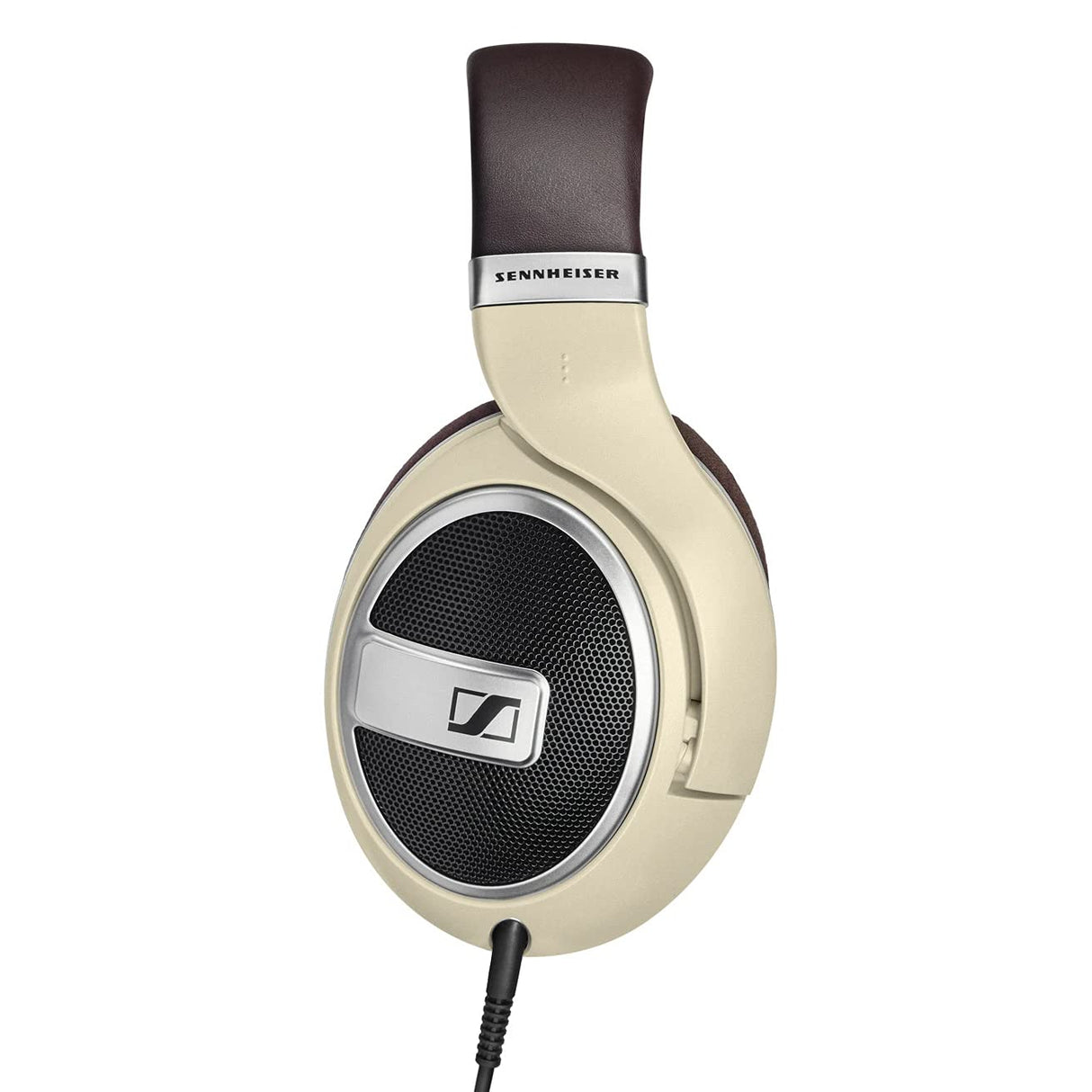 Sennheiser Auriculares HD 599 para colocar alrededor de las orejas y la parte trasera abierta, color marfil
