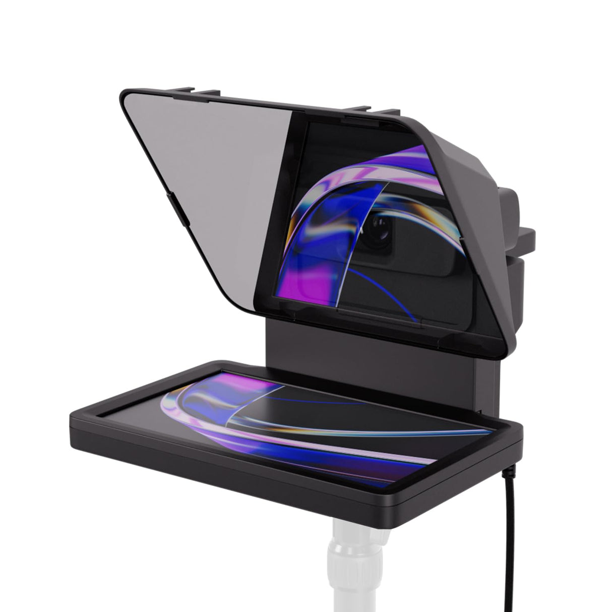 Elgato Prompter – Teleprompter con pantalla incorporada, YouTube, Twitch, Zoom, Teams y más, compatible con DSLR, Webcam, Smartphone, segundo monitor, funciona con Mac, PC & Stream Deck