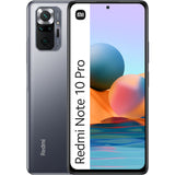Xiaomi Redmi Note 10 Pro Smartphone Pantalla de 6.67” 120Hz AMOLED, Snapdragon 732G, Cuádruple Cámara de 108MP, 5020mAh + Mi In Ear Black, Color Onyx Gray, 8 + 128 GB