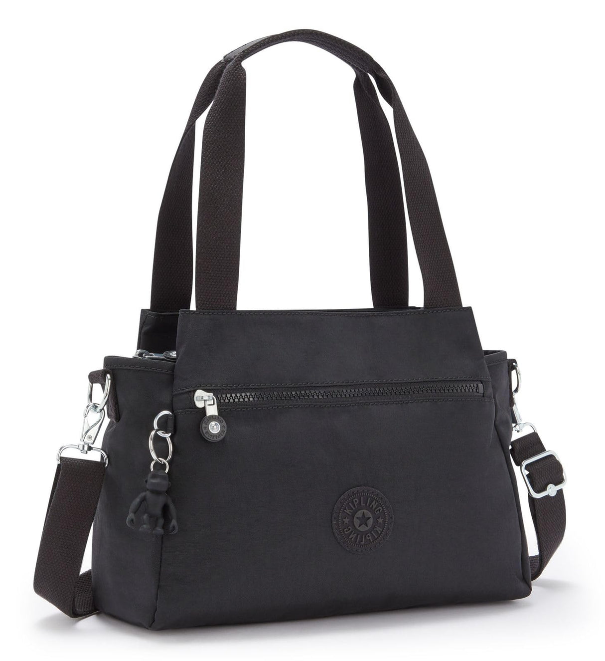 Kipling Elysia Bandolera Mediana, Bolsos de Hombro, Black Noir (Negro)