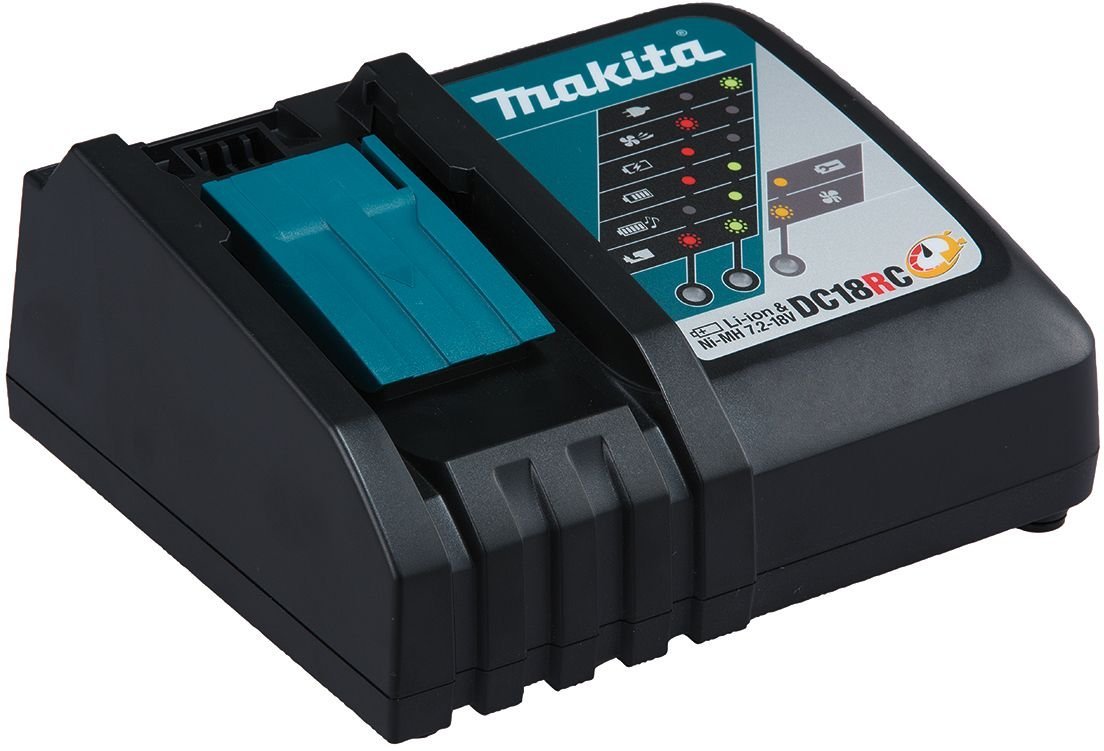 Makita DGA506RTJ Miniamoladora 125mm 2x18V 5Ah Li-ion con maletin Makpac