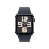 Apple Watch SE de 2.ª generación GPS Smartwatch con Caja de Aluminio en Medianoche de 40 mm y Correa Deportiva Medianoche - Talla S/M. Monitores de entreno y sueño y Resistencia al Agua