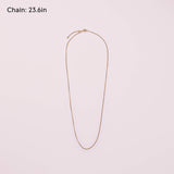 Pandora Icons Collar chapado en oro de 14 quilates con cierre deslizante, 60