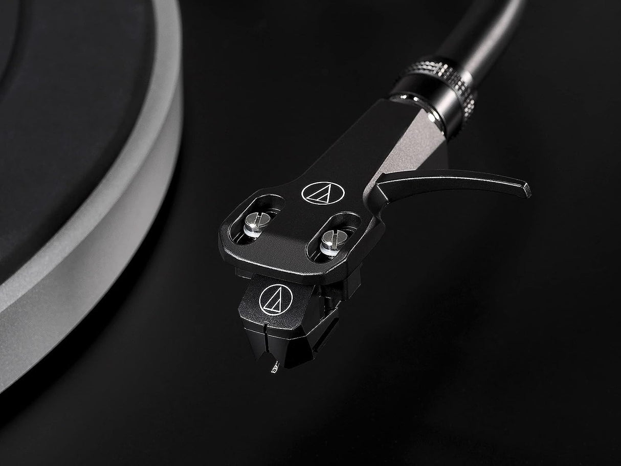 Audio-Technica LP5X Giradiscos Hi-Fi Manual de Tracción Directa con Brazo en Forma De J Negro