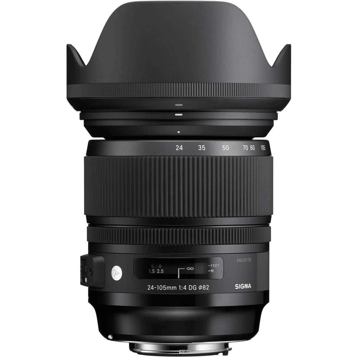 Sigma 24-105mm F4 DG OS HSM - Objetivo para cámara réflex Nikon (estabilizador, diámetro filtro 82 mm), color negro