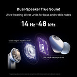 HUAWEI FreeBuds Pro 2, Auriculares inalámbricos Bluetooth, Devialet, Doble Altavoz, Voz cristalina, ANC Inteligente, Triple EQ Adaptivo, Doble conexión, Hi-Res Audio, Blanco