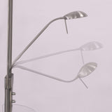 wonderlamp Lámpara de pie LED Olimpia (18W+5W). Brazo flexible para lectura. Luz regulable - repisa de cristal y cargador USB, W-A000136