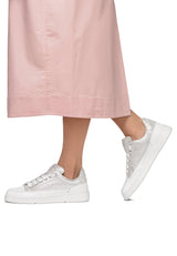 Candice Cooper VELANIE-Zapatillas Deportivas de Piel, Plateado 41