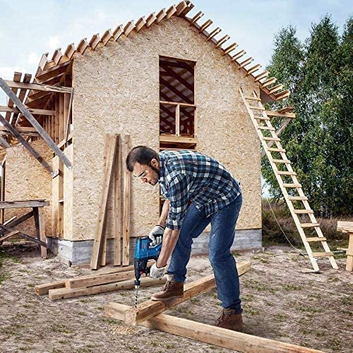 Bosch Professional 18V System GBH 18V-21 - Martillo perforador a batería (Brushless, 2,0 J, Ø máx. hormigón 21 mm, SDS plus, 2 baterías x 5.0 Ah, set 6 acc., en maletín) - Amazon Exclusive