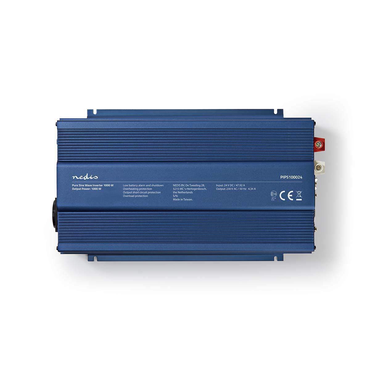 Nedis Inversor de Potencia de Onda Sinusoidal Pura 24 V, 1000 W