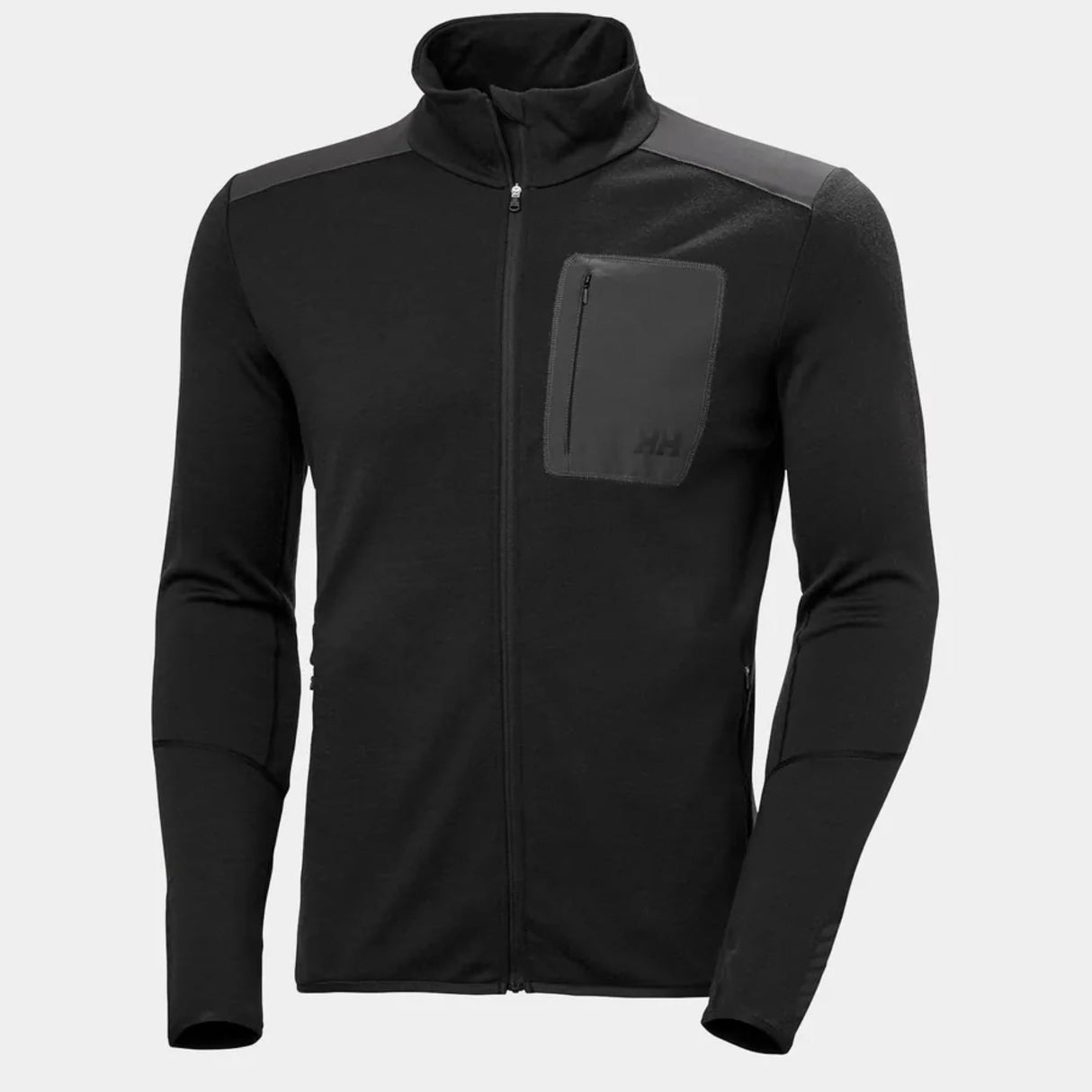 Helly Hansen Mens Lifa Merino Midlayer, Negro, L