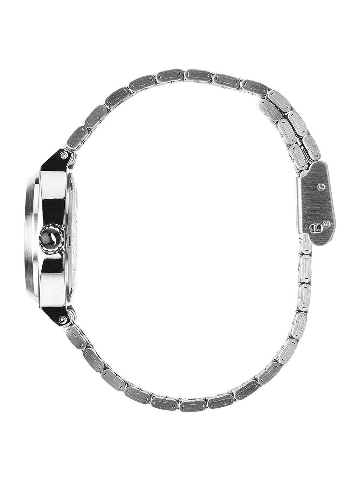 Nixon Small Time Teller - Reloj Analógico de Cuarzo para Mujer, Correa de Acero Inoxidable Color Plateado