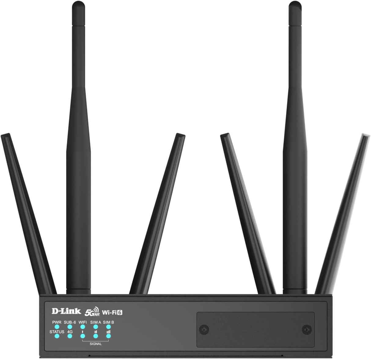 D-Link DWM-550-G Router M2M 5G Industrial | Dual SIM Failover, 5G NR & 4G LTE, Wi-Fi 6 AX1800, Seguridad VPN, Diseño Robusto -30~70°C, Multi-WAN con conmutación automática & balanceo de Carga