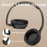 SoundMAGIC P23BT Auriculares Bluetooth con cancelación de ruido CVC, sonido HiFi, conexión de señal estable, tiempo de reproducción prolongado, cable extraíble, para juegos, color negro