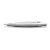 Faber-Castell 148676 e-motion Pure Silver - Bolígrafo giratorio (punta B, tinta negra)
