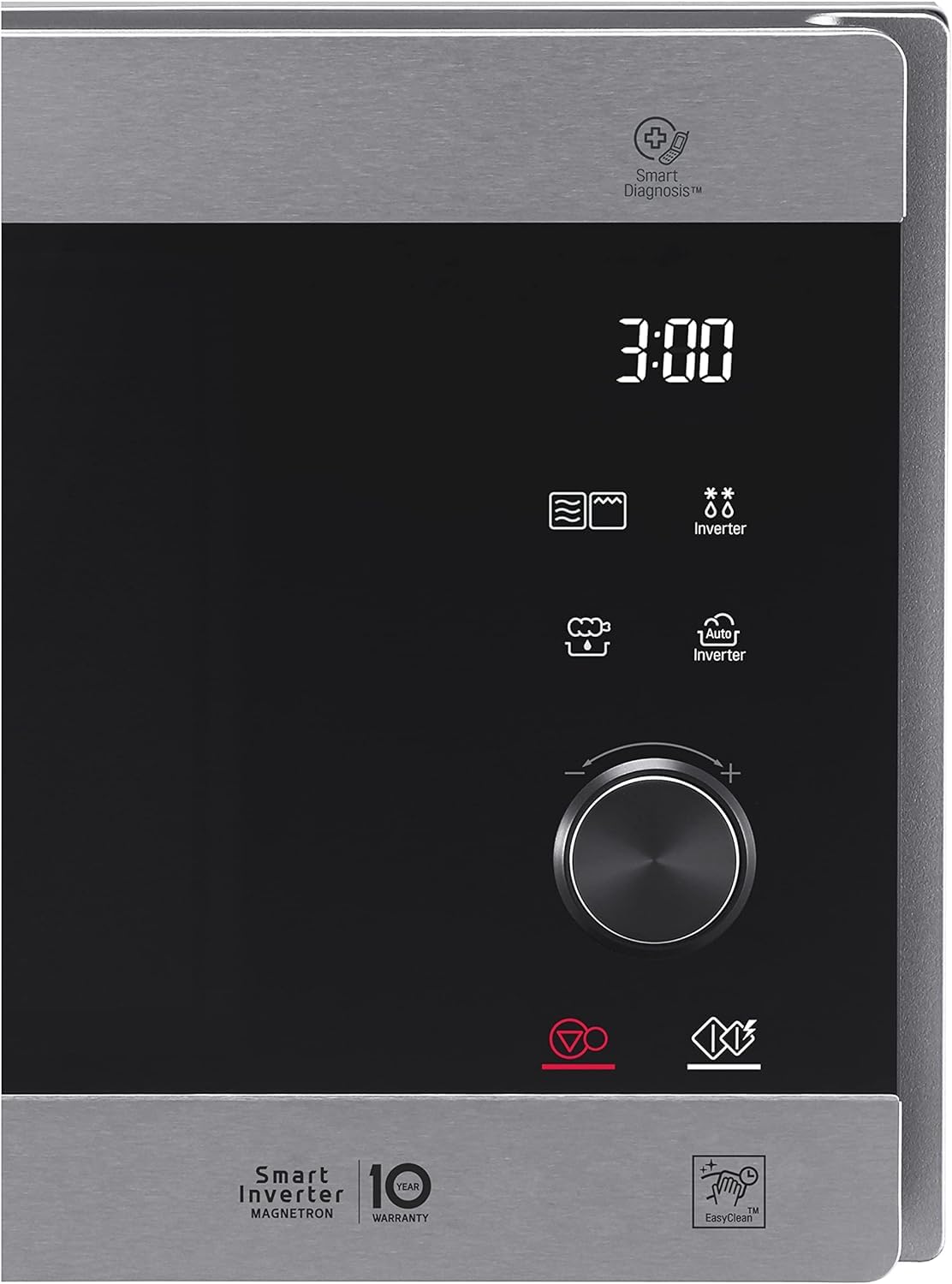 LG MH6565CPS Sobre el rango - Microondas (Sobre el rango, Microondas combinado, 25 L, 1000 W, Tocar, Plata, Acero inoxidable)