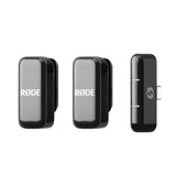 RØDE Wireless Micro - Micrófono inalámbrico Compacto, Dos micrófonos con Estuche de Carga para la creación de Contenido en Smartphone - USB-C, Negro