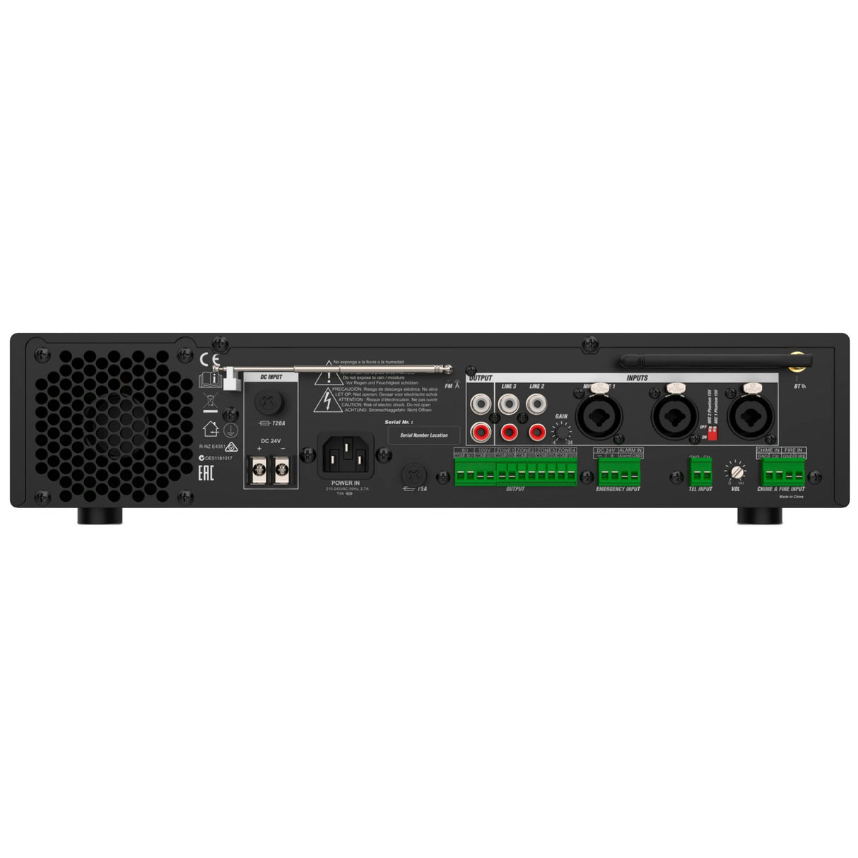 Audibax Zone 240BT Amplificador 4 Zonas 240W