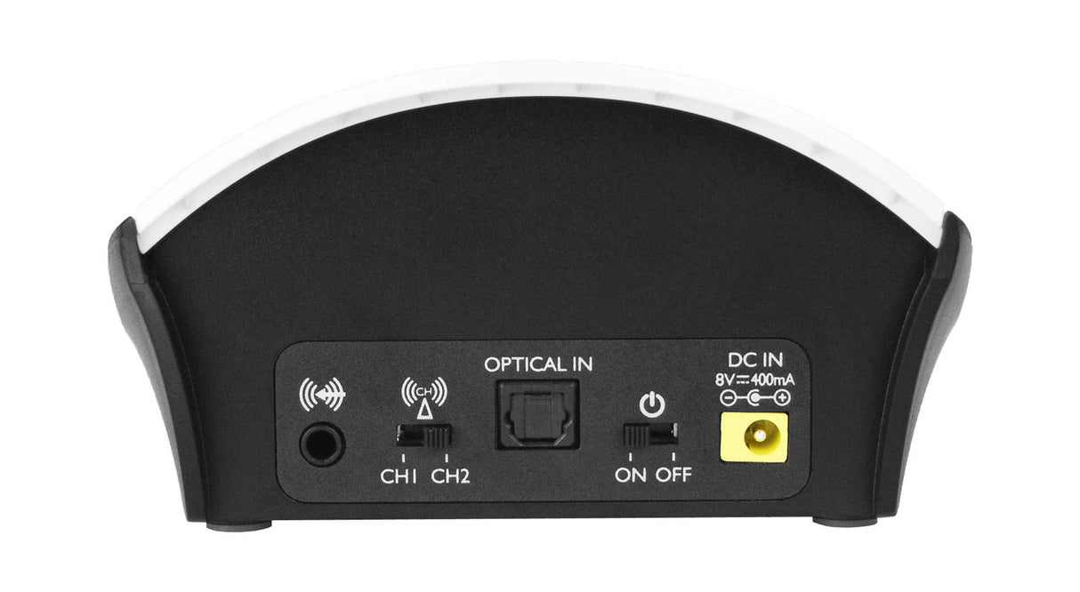 Geemarc CL7350 Opti Clip Duo - Auriculares Estetoscópicos Amplificados para TV con Conector Óptico - Pueden Utilizarse como Amplificador de Escucha Que Amplifica el Sonido Ambiente - Versión ES