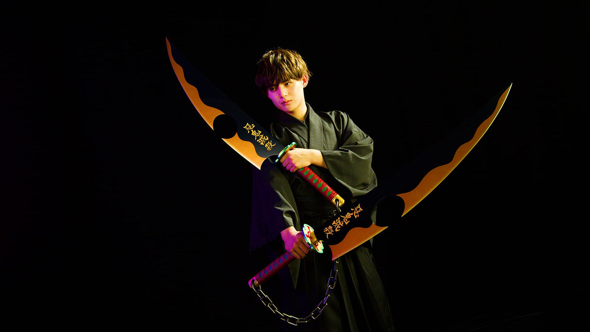 Espada nichirin Tengen uzui Replica 111 cm kimetsu no Yaiba proplica