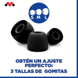 Meliconi MYSOUND True FIT Plus, Auriculares True Wireless Bluetooth 5.3 Negro, para Deportes, Control Táctil, Estuche de Carga con LED, Batería de 32 Horas