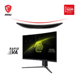 MSI mag 27CQ6PF Monitor Curvo Gaming WQHD 27 Pulgadas, 1500R 2560 x 1440 Rapid VA Panel, 180 Hz / 0.5ms (GtG, Min.), Adaptive-Sync, DP 1.4a, HDMI 2.0b CEC