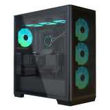 APNX GEH Midi C1-R-BK-V1 - Carcasa para Ordenador, Compatible con MicroATX, Mini-ITX, Color Negro