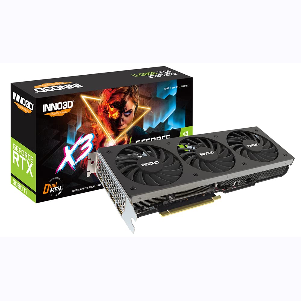 Inno3D Tarjeta gráfica GeForce RTX 3080 Ti X3 OC LHR, 12288 MB GDDR6X